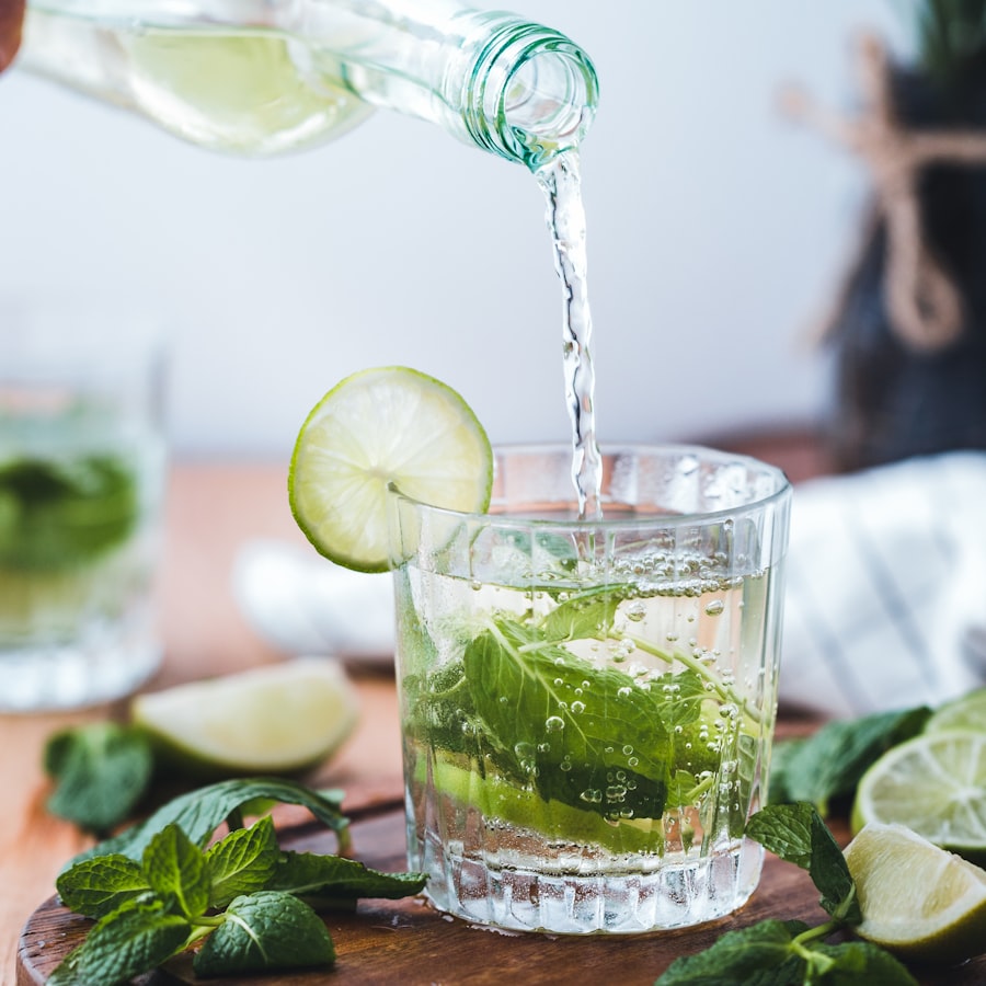 Verse mojito met munt en limoen